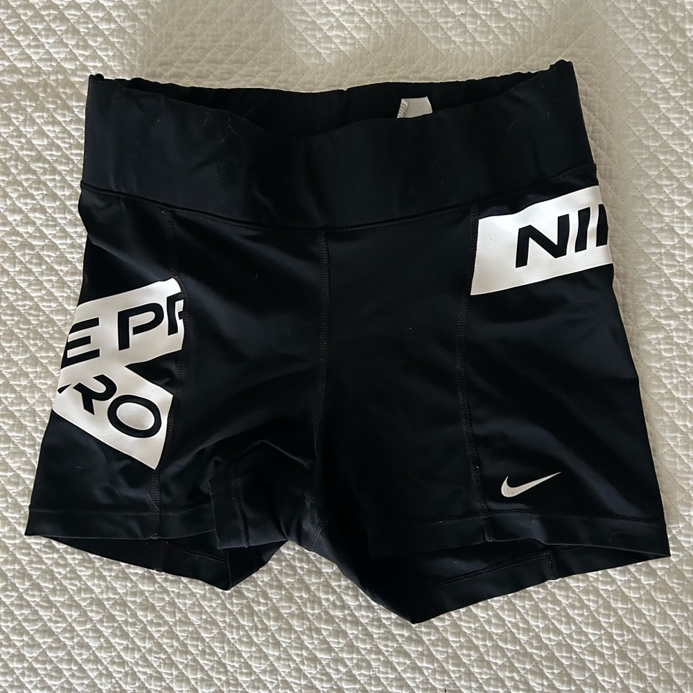 Nike Black and White Athletic Shorts